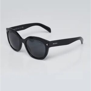 Prada Black Acetate Tinted Cat Eye Sunglasses - SPR16V